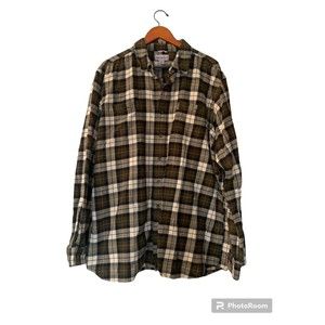 Carhartt Mens Shirt THICK Flannel 2XL Tall Fits Relaxed fit